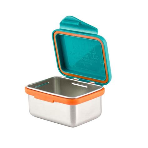 kid basix safe snacker 7 ounce stainless steel lunch box|Kid Basix 796515002768 Safe Snacker 7 Ounce .